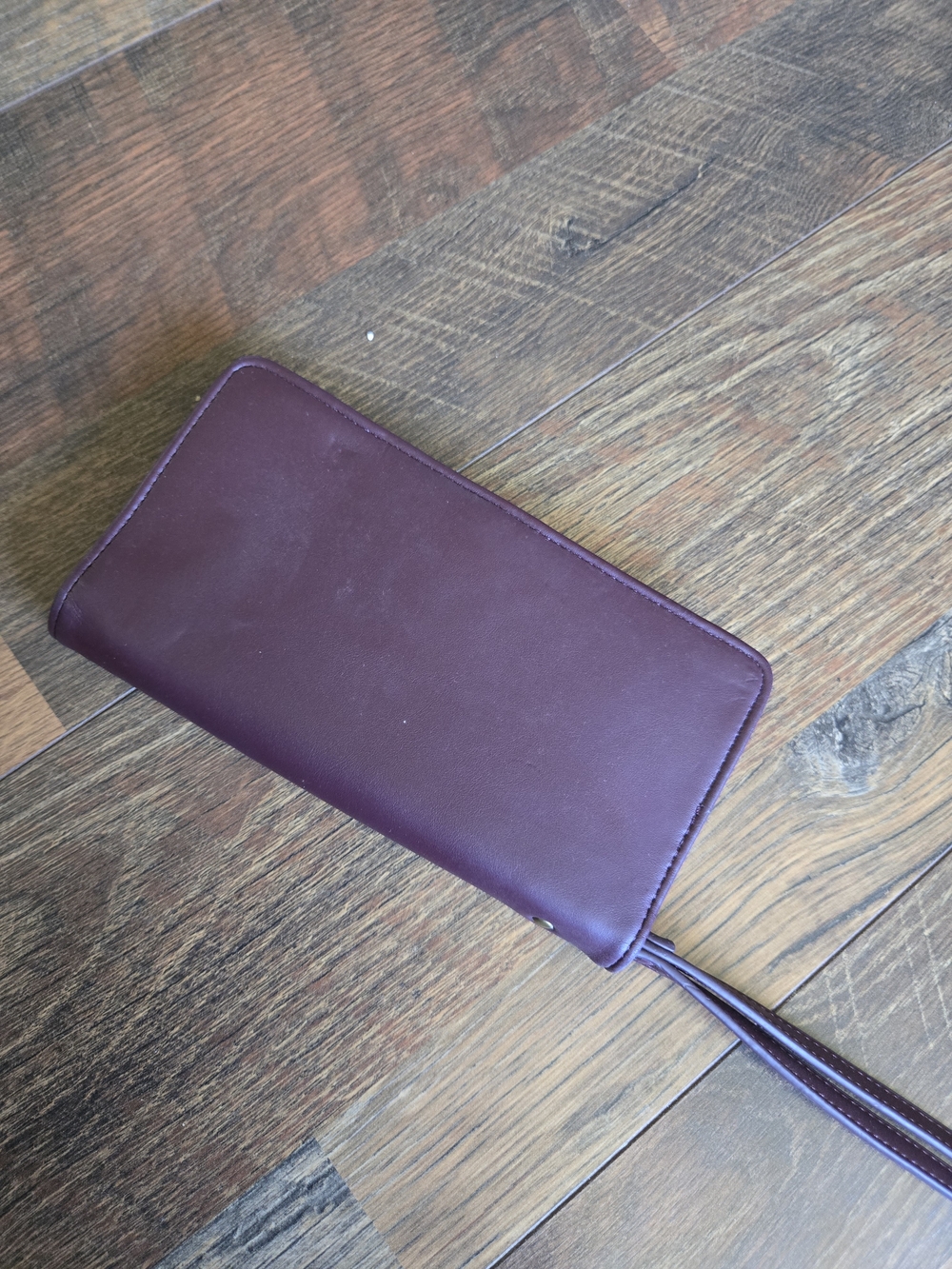 Universal Thread Plum Zip-Around Wristlet Wallet